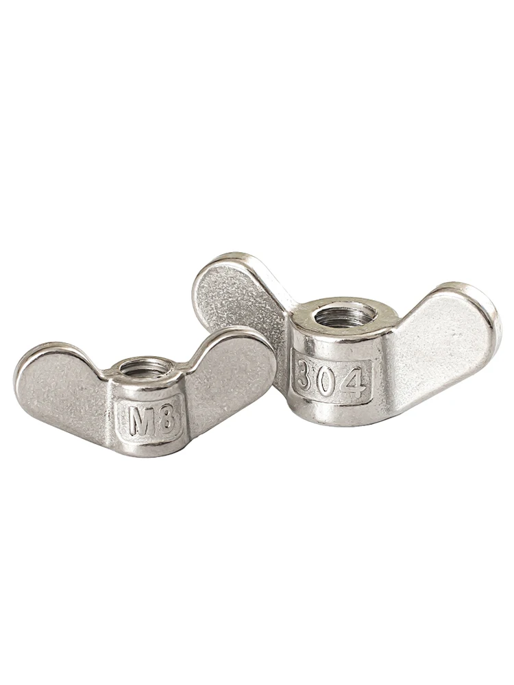 304 Stainless Steel Special-Shaped Hand Screw Nut Big ear Butterfly Nuts Ram Screw Nut Claw Nut M4 M5 M6 -M20