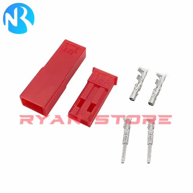 300PCS/Box JST 2 Pin Male Female Cable Connector SYP 2P Red Jack Connectors For LED Lamp Strip RC BEC Battery DIY FPV Drone Kit