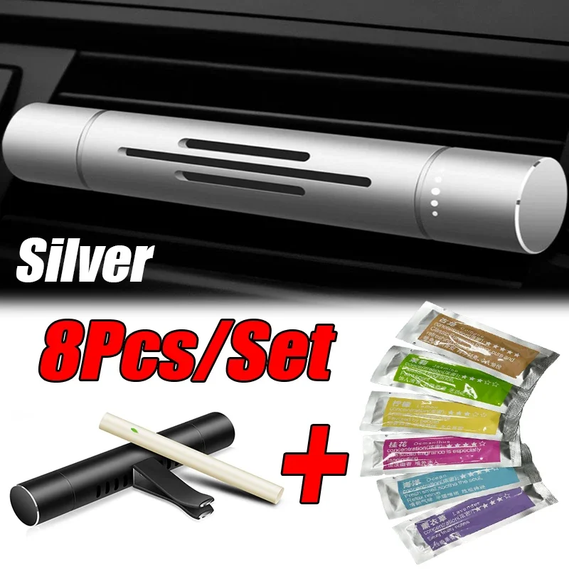 8 Teil/satz Auto Air Vent Parfüm Auto Lufterfrischer Aroma Geruch Aroma Auto Parfüme Lufterfrischer Parfum Auto Innen Zubehör