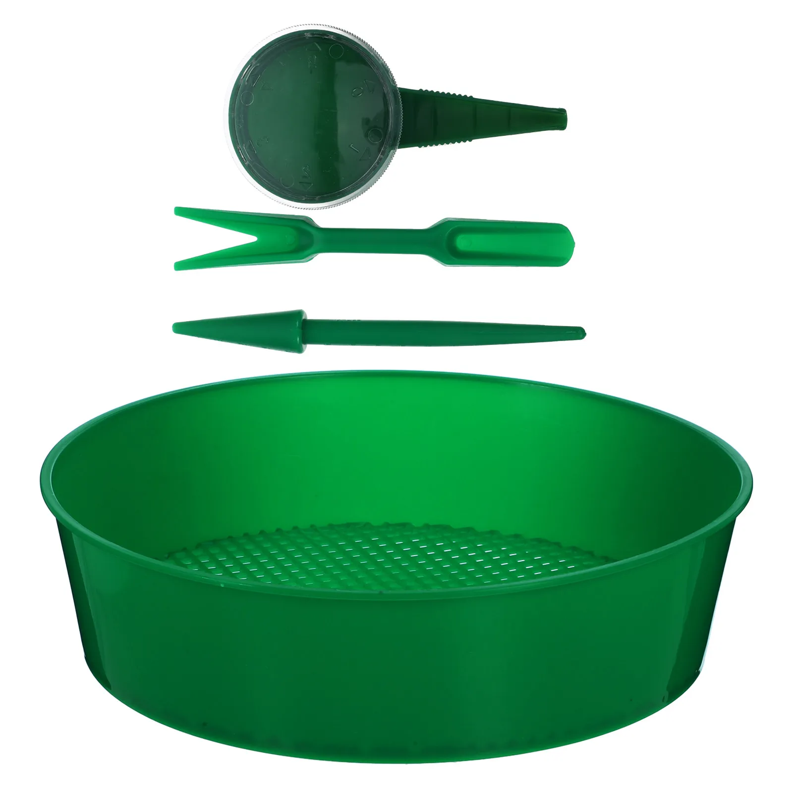 

1Set Plastic Sieve Garden Sifter for Soil Screening Filtering Debris Perfect for Small Gardens Bonsai Pots Manual Sifting Tool
