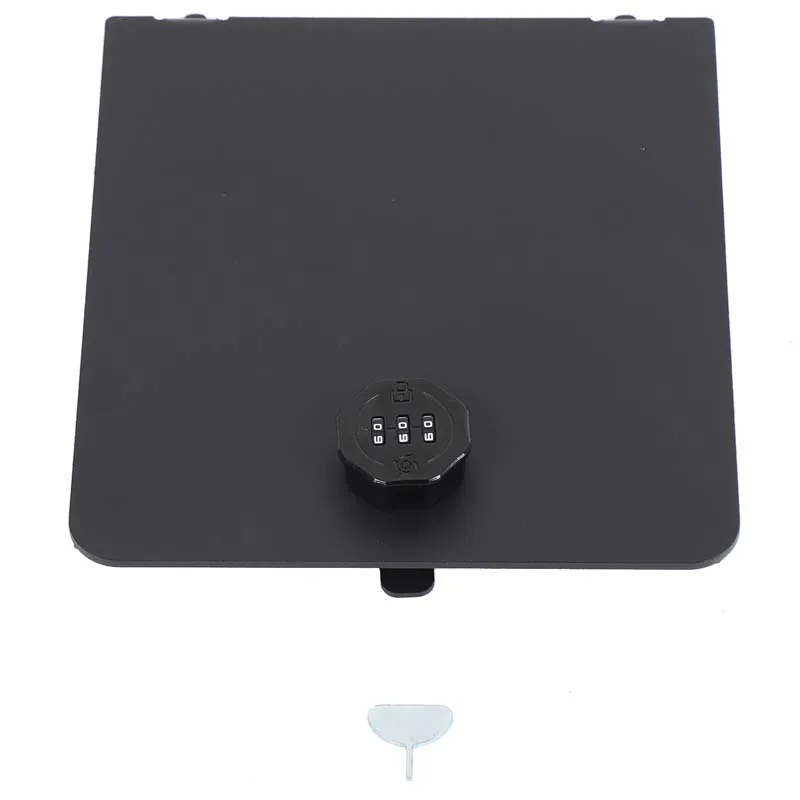 

Aluminum Alloy Black For Ford Maverick 2022+ Car cargo box side storage lock cover car interior modification accessories