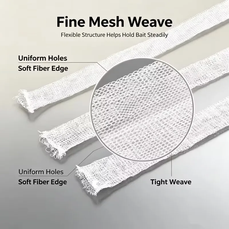 PVA-Beutel 5M, lösliches PVA-Gewebe, Nachfüllpackung für Karpfenangeln, Köderbeutel, Nachfüllpackung für Angelruten, Haken, Köderwickelbeutel – Detail 3
