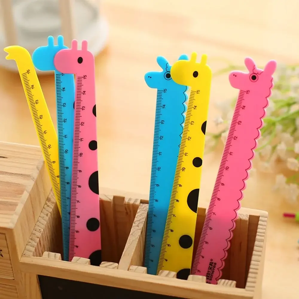 Cartoon Giraffe Ruler Ruler Double Sided Measuring Tool School Supplies Stationery