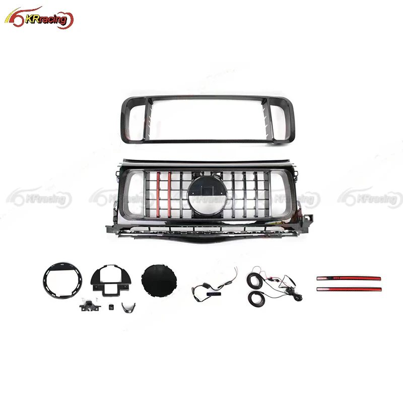 Upgrade Auto Parts Facelift G Class W464 G63 B800 Front Bumper Grilles For W464 W463A B900 Rocket Style Grille