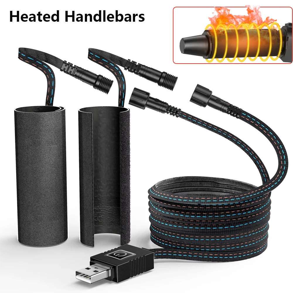 AliExpress Extractme Motorcycle Heated Handlebars USB Adjustable Insulated Handlebars Electric  Scooter  Bicycle Warming Accessories