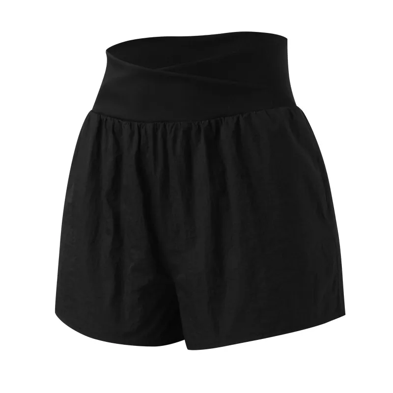 Pantaloncini Casual estivi da donna a vita alta pantaloni da spiaggia per la casa per il tempo libero pantaloncini sportivi da Yoga femminili tasche