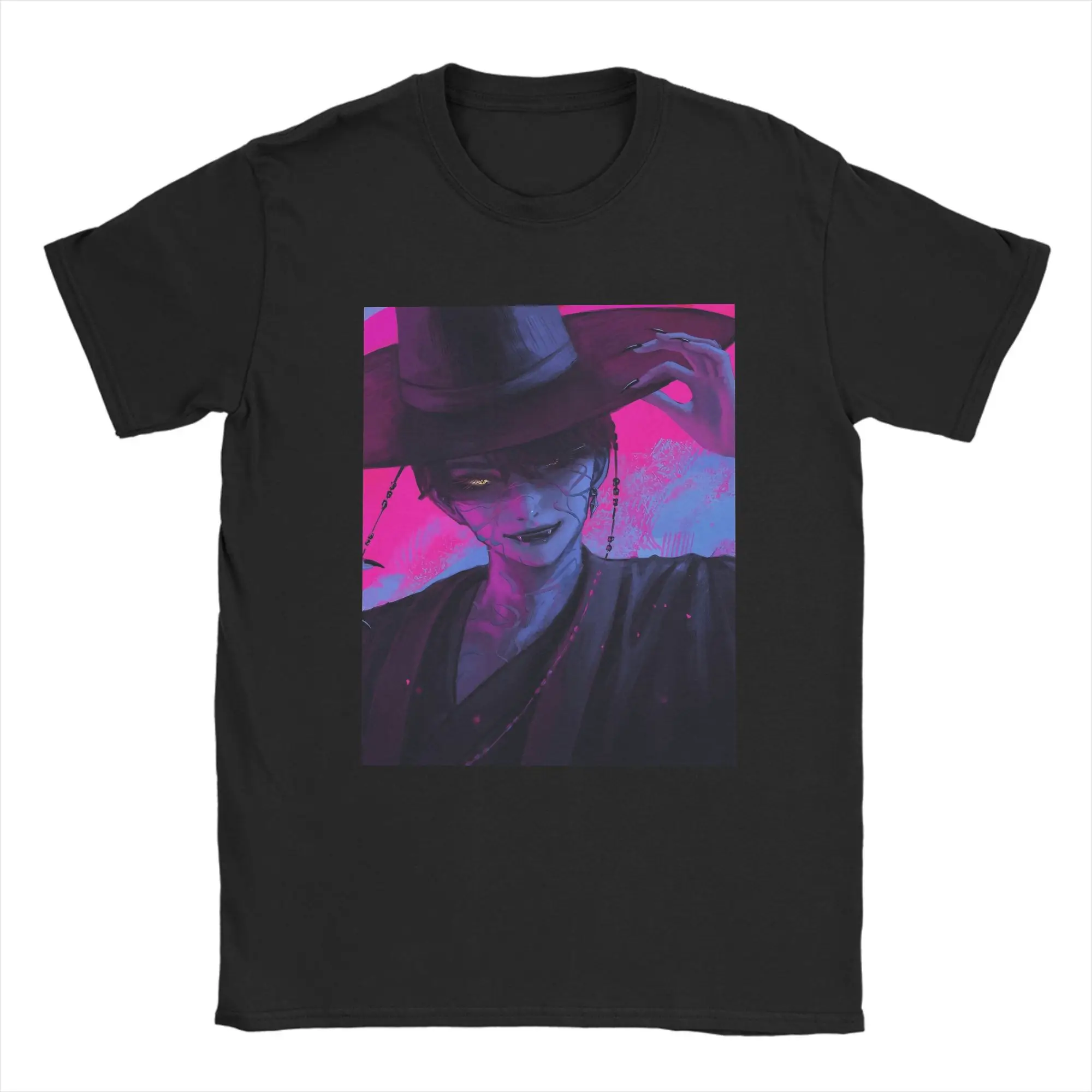 

Men's T-Shirt Jinu KPop Hunters Demon Boy Vintage Pure Cotton Tee Shirt Short Sleeve T Shirt Crewneck Clothing New Arrival