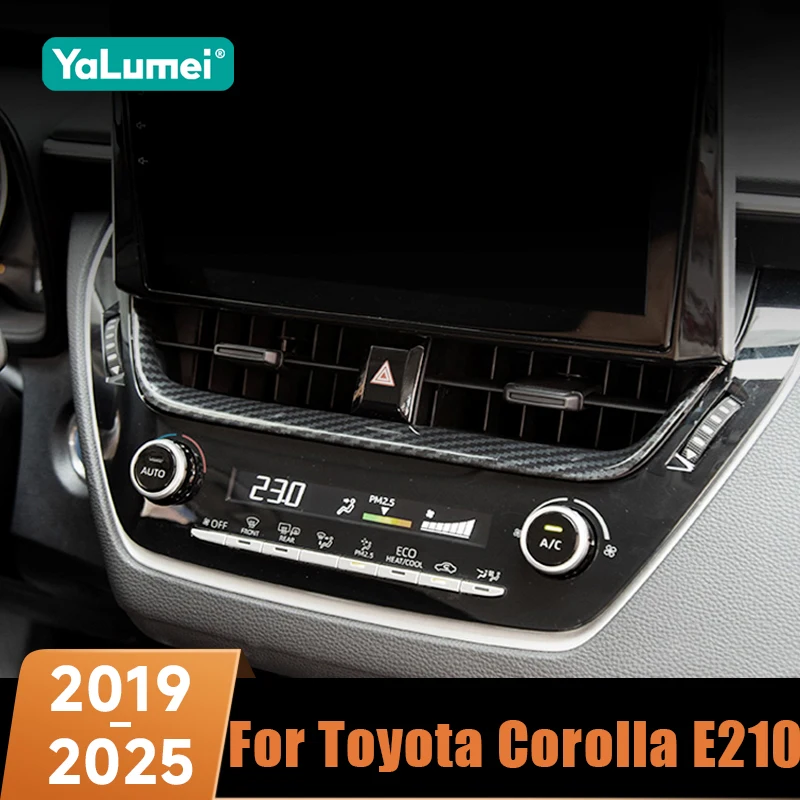 For Toyota Corolla E210 2019-2022 2023 2024 2025 Hybrid Car Central Air Conditioning Button Vent Outlet Lower Border Trim Strip