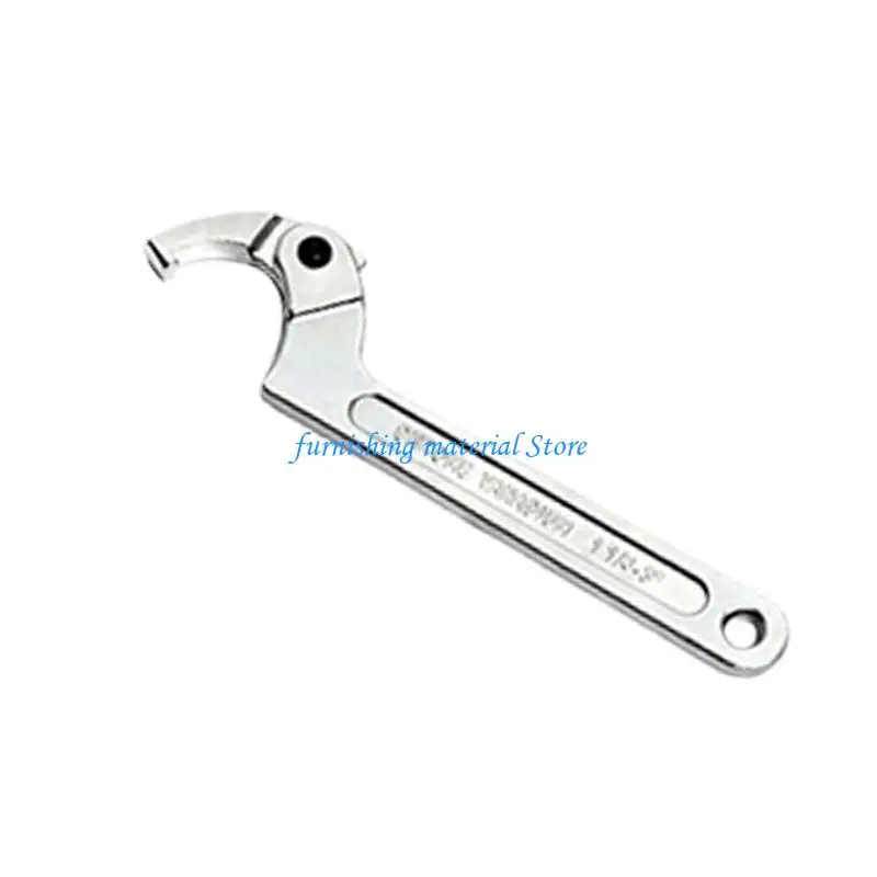 Y5GD Flexible 7in/ 8/in/12in/15in Adjustable Hook Wrench Water Meter Auto Tool