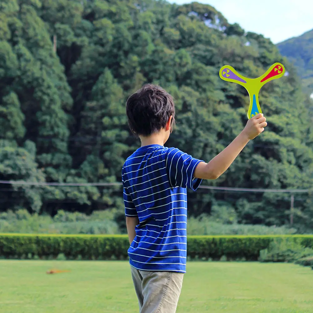 Colorful Wooden Outdoor Flying Sports Recreation Exercise Throw Catch Game for Garden Outdoor Flying