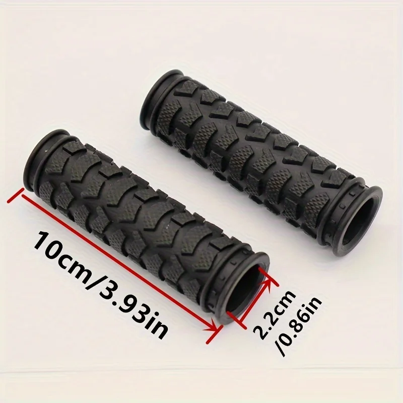 1PAIR Bicycle Handlebar Grips Mountain Bike Soft Rubber Anti-Slip Water Pattern Lock-On Handle Cover for MTB Folding Fixed Gear