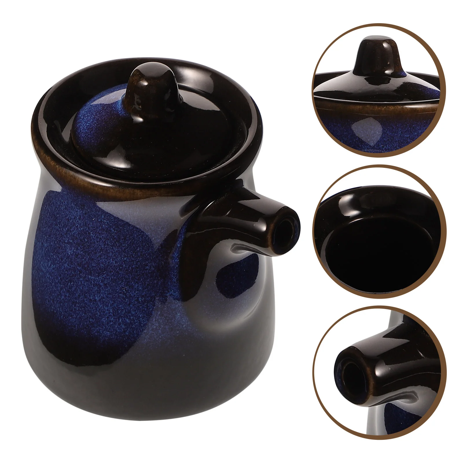 

Castor Oil Soy Sauce Pot Organic Jojoba Dispenser Ceramics Dispensers Vinegar Holder