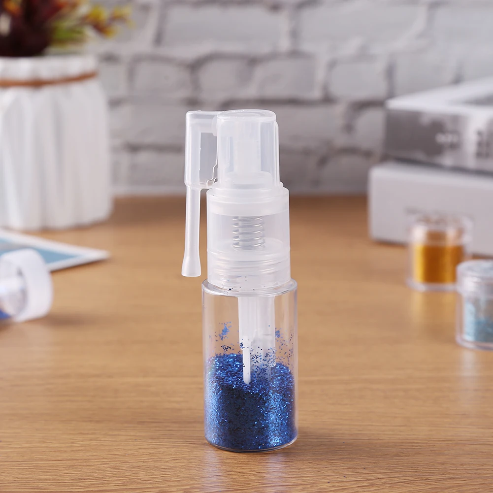 14/35ML Powder Spray Bottle Travel Spray Bottle Container Multi-Purpose Craft Glitter Spray Bottle Empty Clear Spray Bottle