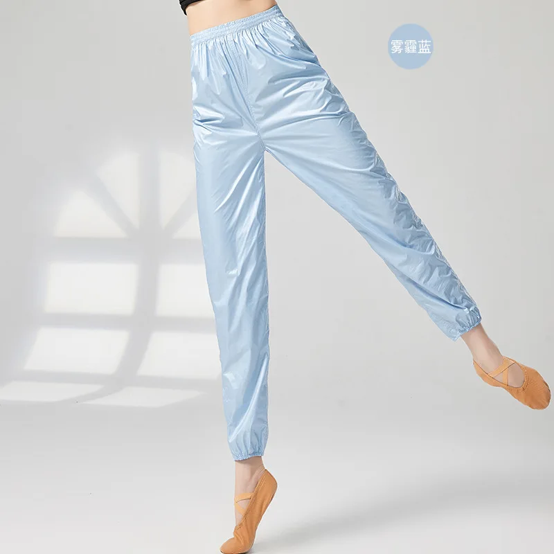 Calças de balé mulher yoga leggings fitness calças de yoga meninas calças esportivas dança náilon aquecer fitness feminino