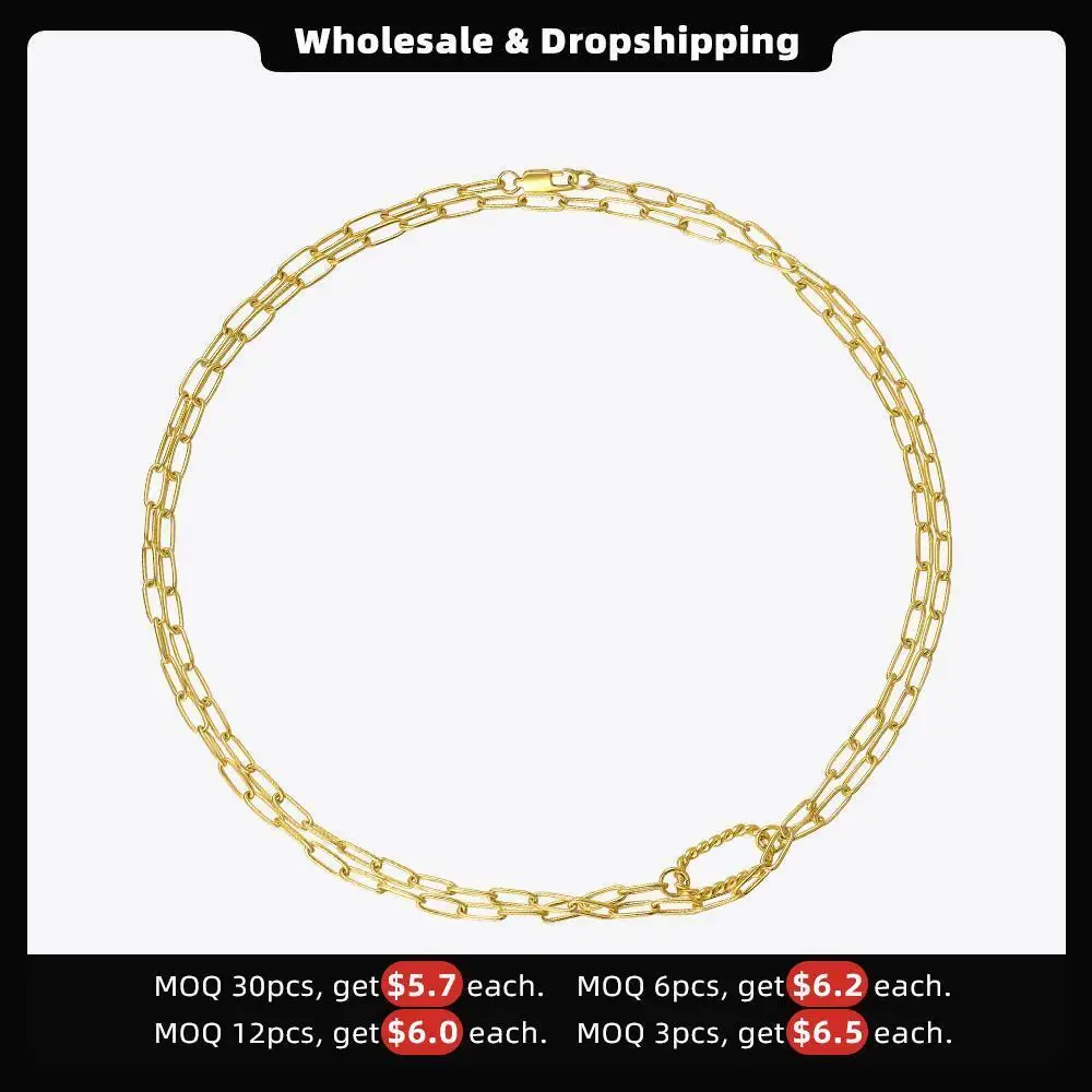 ENFASHION Hollow Square Necklace Long Choker Chain Nnecklaces For Women Gold Color Stainless Steel Fashion Jewelry Gifts P203162