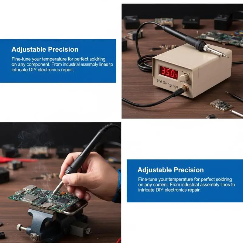 

936 Electric Soldering Solder Iron Station 5pin Welding Hot Gun 50W 24V Replacement Repair Tool High Quality DIY Welding Kits