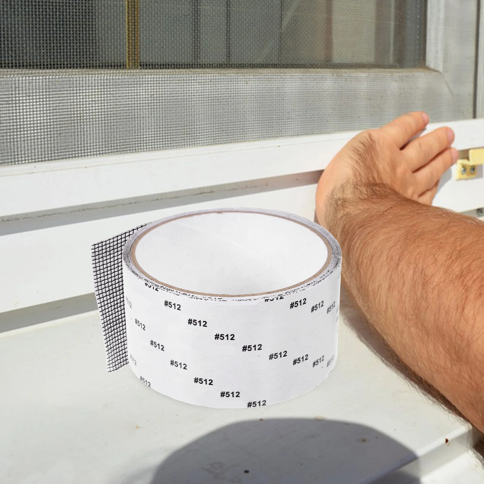 

5 Rolls Window Screen Repair Tape Durable Self Adhesive Mesh Patch for Door and Window Screen Repair Kit Easy Use