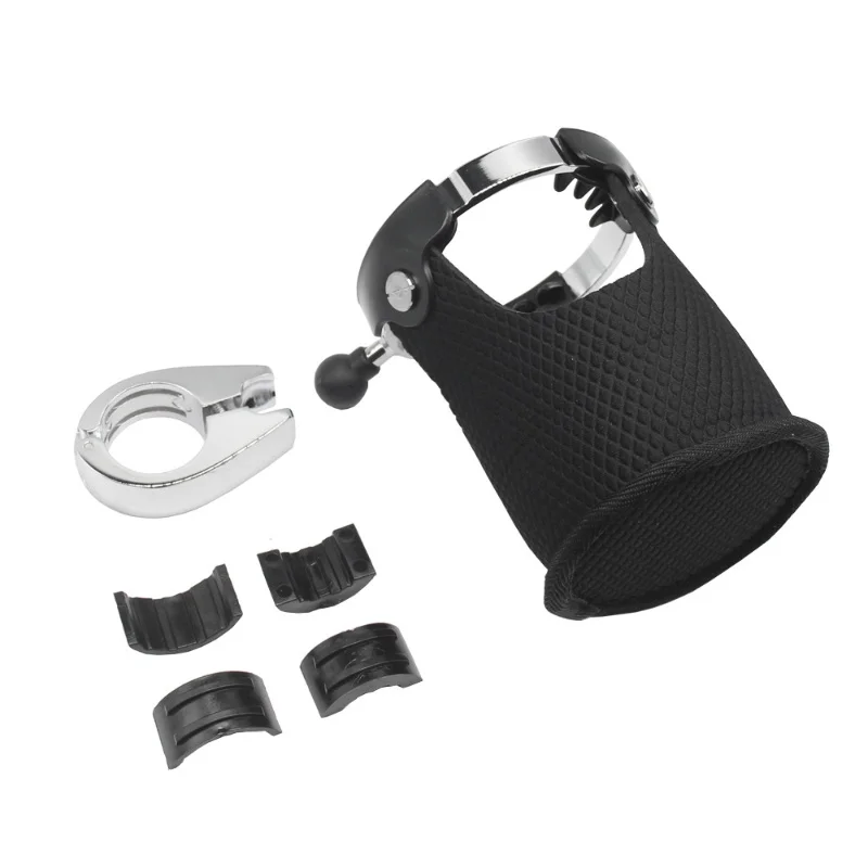 Motorcycle Cup Holder Beverage Drink Can Handlebar Mount 360° Rotation Universal Water Bottle Holder For Motorcycle ATV UTV