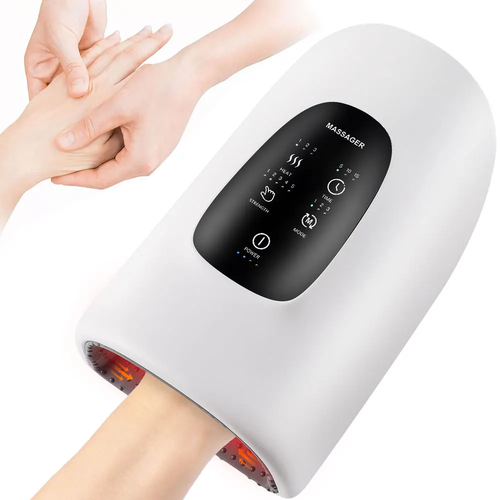 New Upgrade Hand Massager 3 Modes Acupoint  Air Compression Palm Massage Heating Physiotherapy Relax Pain Relief Health Device