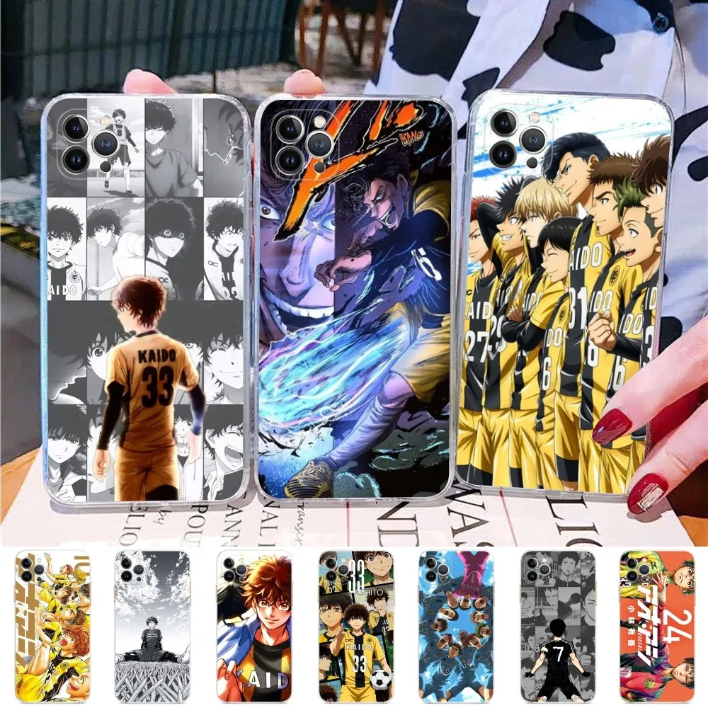 Ao Ashi Anime  Phone Case For iPhone 15 14 13 12 Mini 11 Pro XS Max X XR SE 6 7 8 Plus Soft Silicone Cover