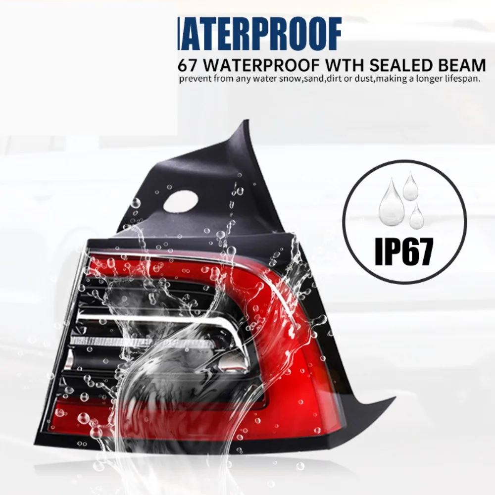 Conjunto de luz trasera 1502086-00-D 1502087-00-D para Tesla Model 3 Model Y 2021 2022 2023 2024, luz trasera exterior, luz de f