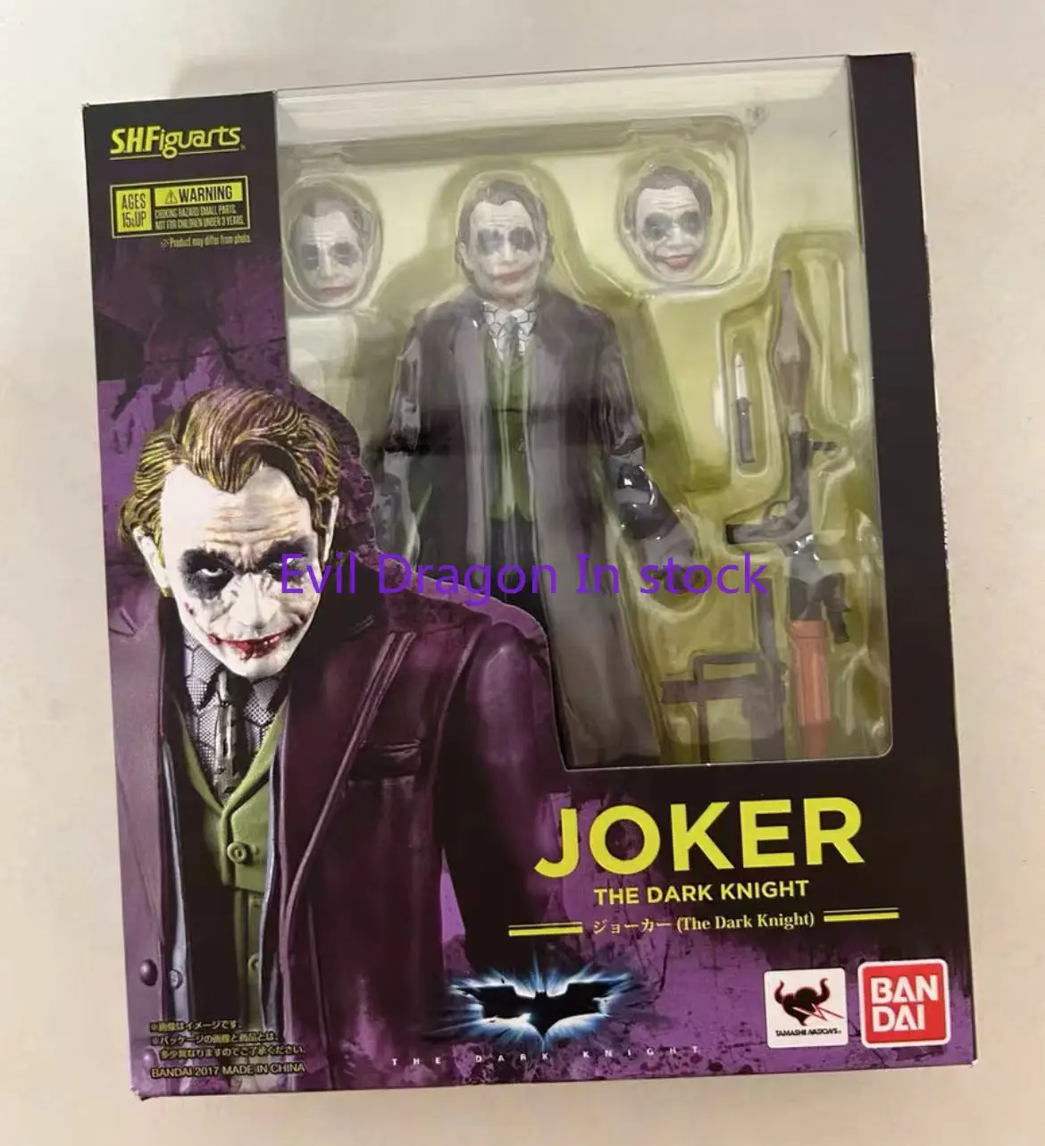 W magazynie 100% oryginalny Bandai Sh Figuarts Shf JOKER ciemny rycerz figurki akcji Model kolekcja zabawek figura