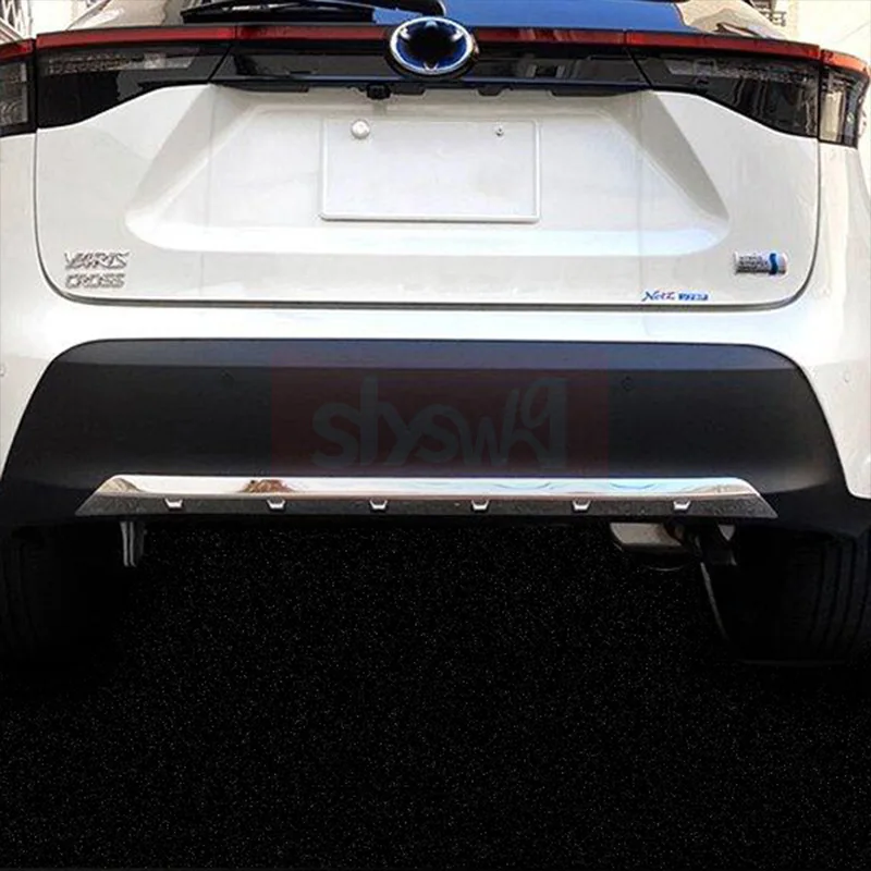 For Toyota Yaris Cross MXP B1# J1# 22 Car Body Stainless Steel Rear Bumper Lower Diffuser Protector Guard Skid Plate Accessories