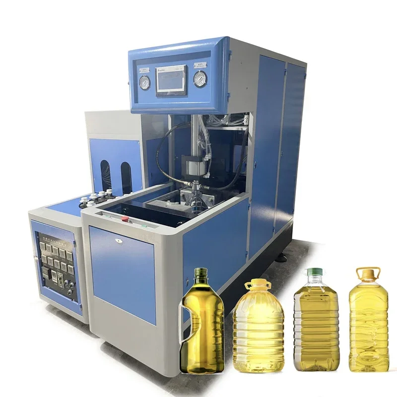 500ml 1L 5L 6L 10L Manual Water Oil Plastic PET Bottle Container BlowerSemi Auto Blow Molding Machine