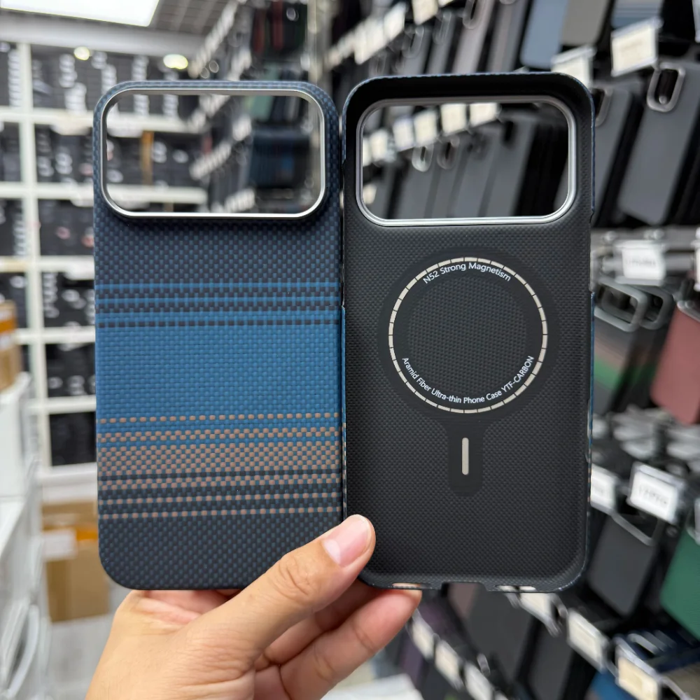 

Чехол из углеродного волокна для iPhone 17 Promax, ультратонкий кевларовый арамидный чехол для телефона, магнитный чехол для iPhone 17 pro 17max, чехол для телефона