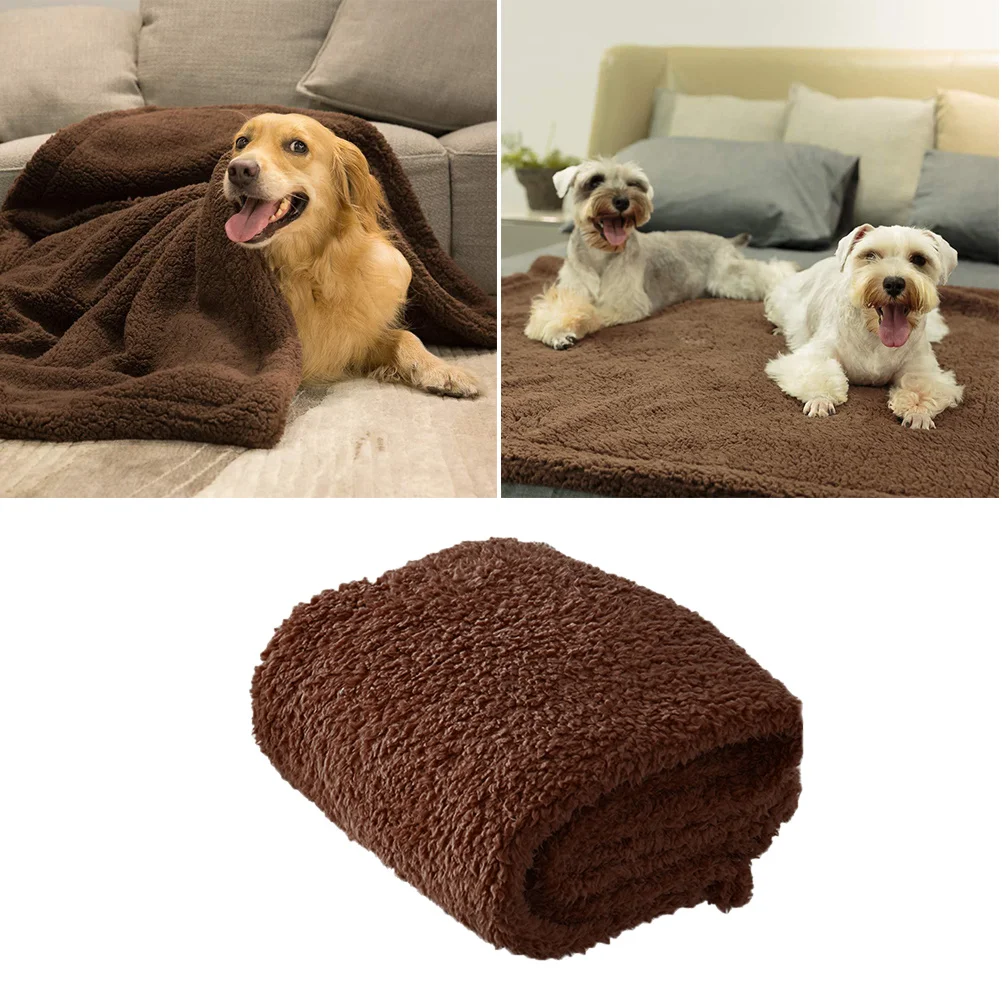 

Super Soft Pet Dog Blanket Size For Cat Dog Sleep Mat Warm Carpet Lightweight Travel Pet Cushion Winter Bed