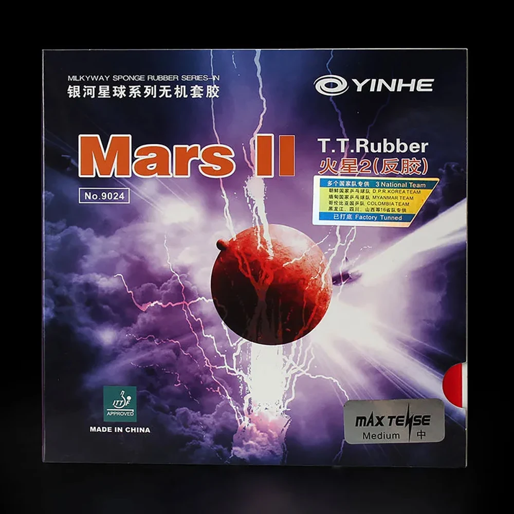 Professional YINHE MARS 2 Table Tennis Rubber Original Pimples-in Style Quick Attack Ping Pong Rubber
