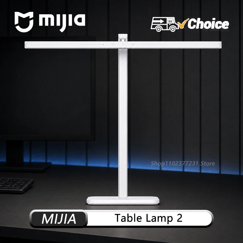 NEW Original MIJIA Desk Lamp 2 LED Desk Light 60cm Long Lamp Holder HyperOS Connect Adjustable Light Mode Bedroom Reading Lamp