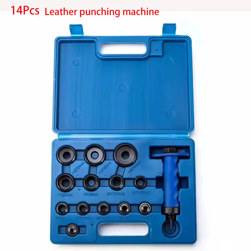 14Pcs Punch Set Gasket Cutter High Carbon Steel Hole Leather Punching Tools For Car Belt Maintenance Tools Похожие на AliExpress