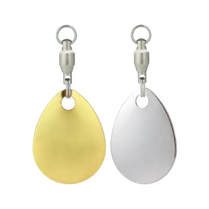 5-20 قطعة إغراء لتقوم بها بنفسك لملعقة سبينر السحر الضفادع الاهتزاز عاكس لوح من الفولاذ المقاوم للصدأ ملاعق صاخبة الصيد اكسسوارات