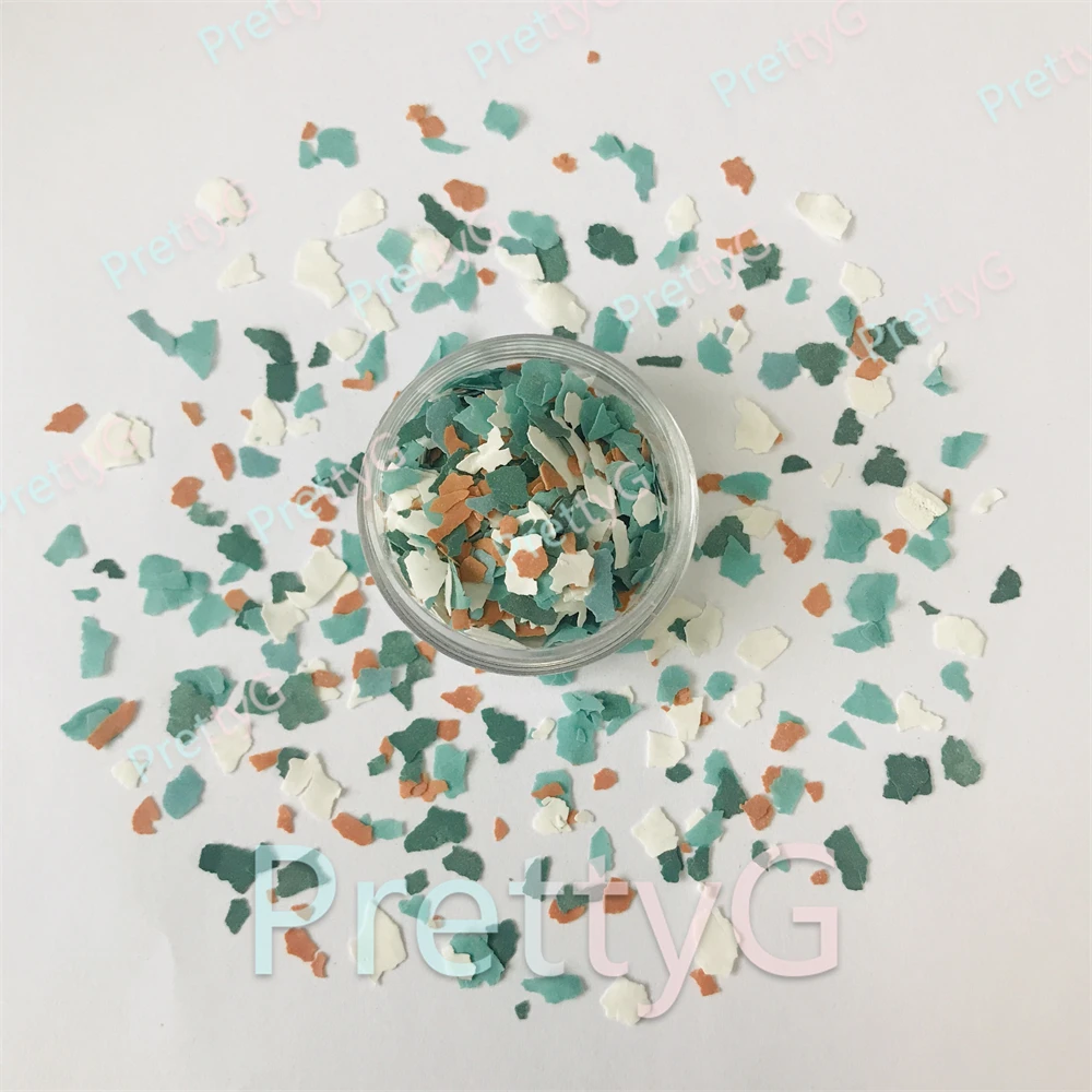 PrettyG 1Boxes Man Glitter Irregular Shards Shape Rock Chip Mica Flakes Mix Colors Clay for DIY Art Craft Nail Makeup Decoration - Image 4