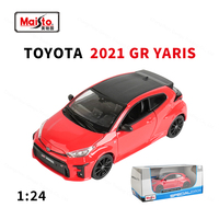 Maisto 1:24 2021 Toyota GR yaris Static Die Cast Vehicles Collectible Model Car Toys