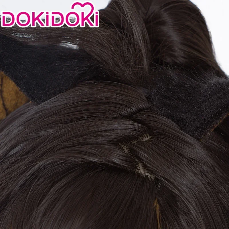 재고 있음 Dehya 가발 게임 Genshin Impact DokiDoki Dehya 코스프레 가발 Genshin Impact Dehya 코스프레 긴 머리 모피 푹신한 귀 Sumeru