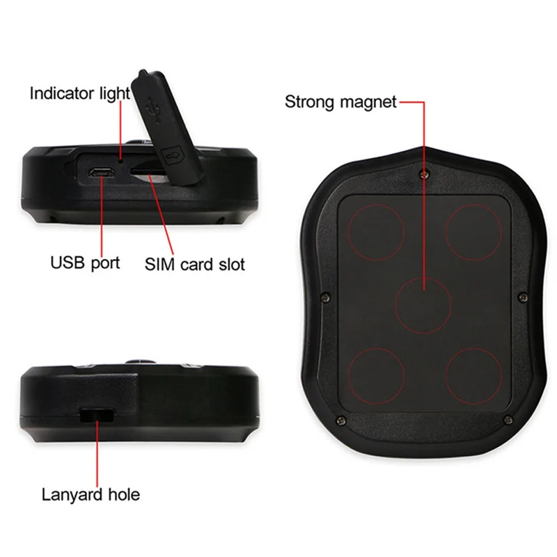 

N75R-TKSTAR GPS-трекер Беспроводной Bluetooth Автомобильный локатор сигнализации Свободное отслеживание в реальном времени GSM/GPS Двухрежимное позиционирование