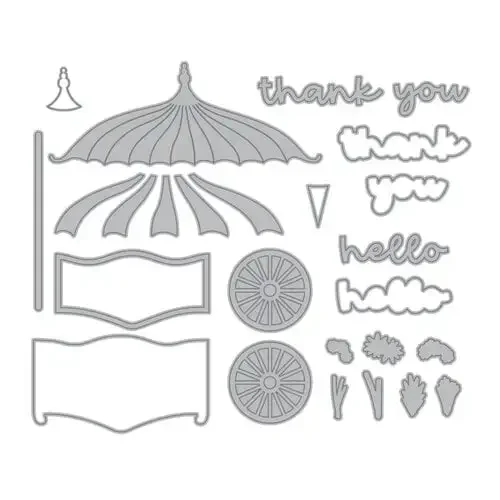 Roses Bloom Beautifully and Stunningly Metal Cutting Dies Slimline Essentials Scrap Booking Card Stencil Cut Die for DIY 2026