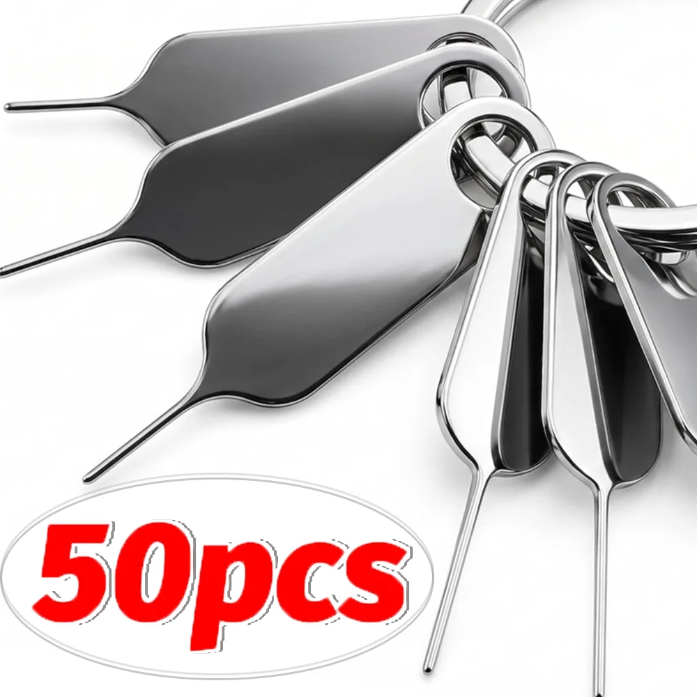 Sim Card Tray Ejector Eject Pins Key Removal Tool for Samsung IPhone IPad Huawei Xiaomi Tablet Universal Metal Removal Needle