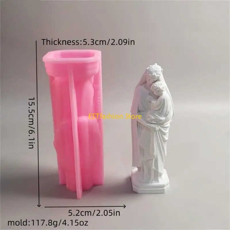 Y5GC Handcraft Lovers Stylish Virgins Cup Mold Sturdy Silicone Portable Accessory for Home Decoration and Gifts