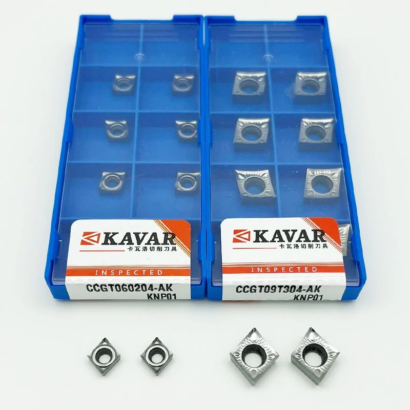 

CCGT060202 CCGT060204 CCGT060208 CCGT09T304 CCGT120404 AK KNP01 Aluminum Turning Tools Lathe Cutter Blades CCGT CNC Blades