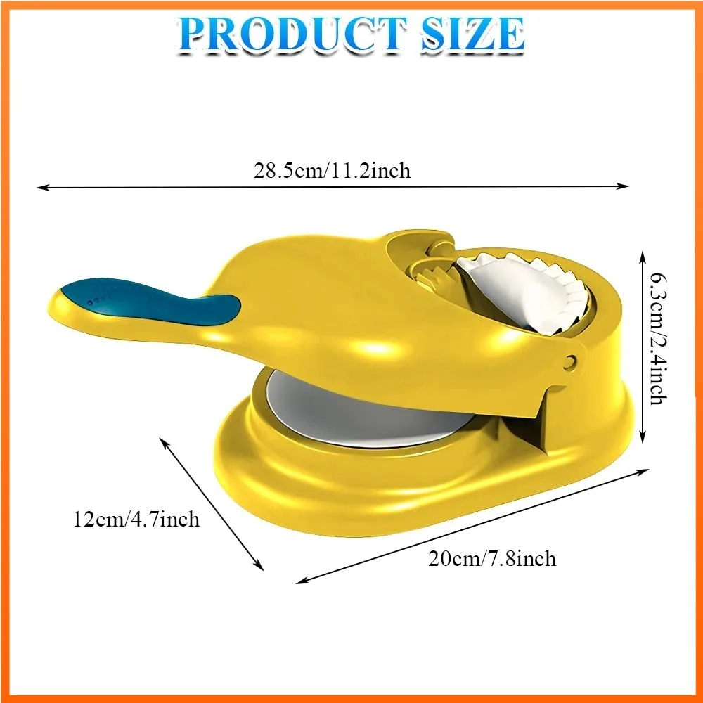 2 in 1 Dumpling Maker Machine Wrapper Manufacturing Ravioli Dough Skin Molder Press Manual Labor-Saving Empanadas Machine Moulds