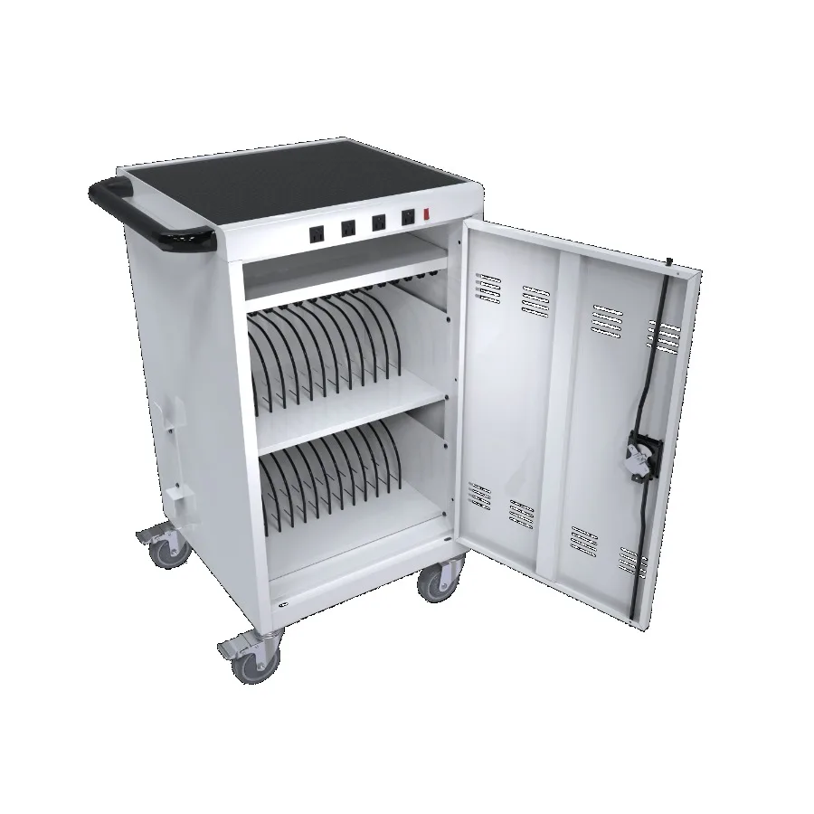 

Мобильная зарядная тележка и шкаф для планшетов, ноутбуков 31+4 устройства