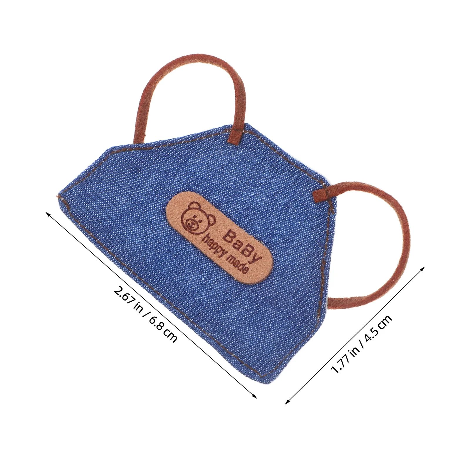 4 قطعة مآزر الدنيم المصغرة ل 10 سنتيمتر أنيق جان المئزر تصميم صغير الخبز الزي ملحق لدور المطبخ دمية