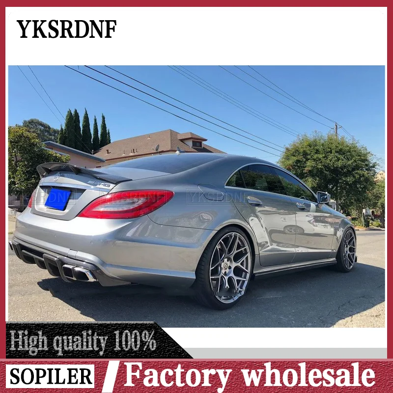 

Задний спойлер W218 для багажника из углеродного волокна для 2012 - 2018 CLS Class CLS350 CLS400 CLS450 CLS500 CLS63 седан, Гарантированная установка