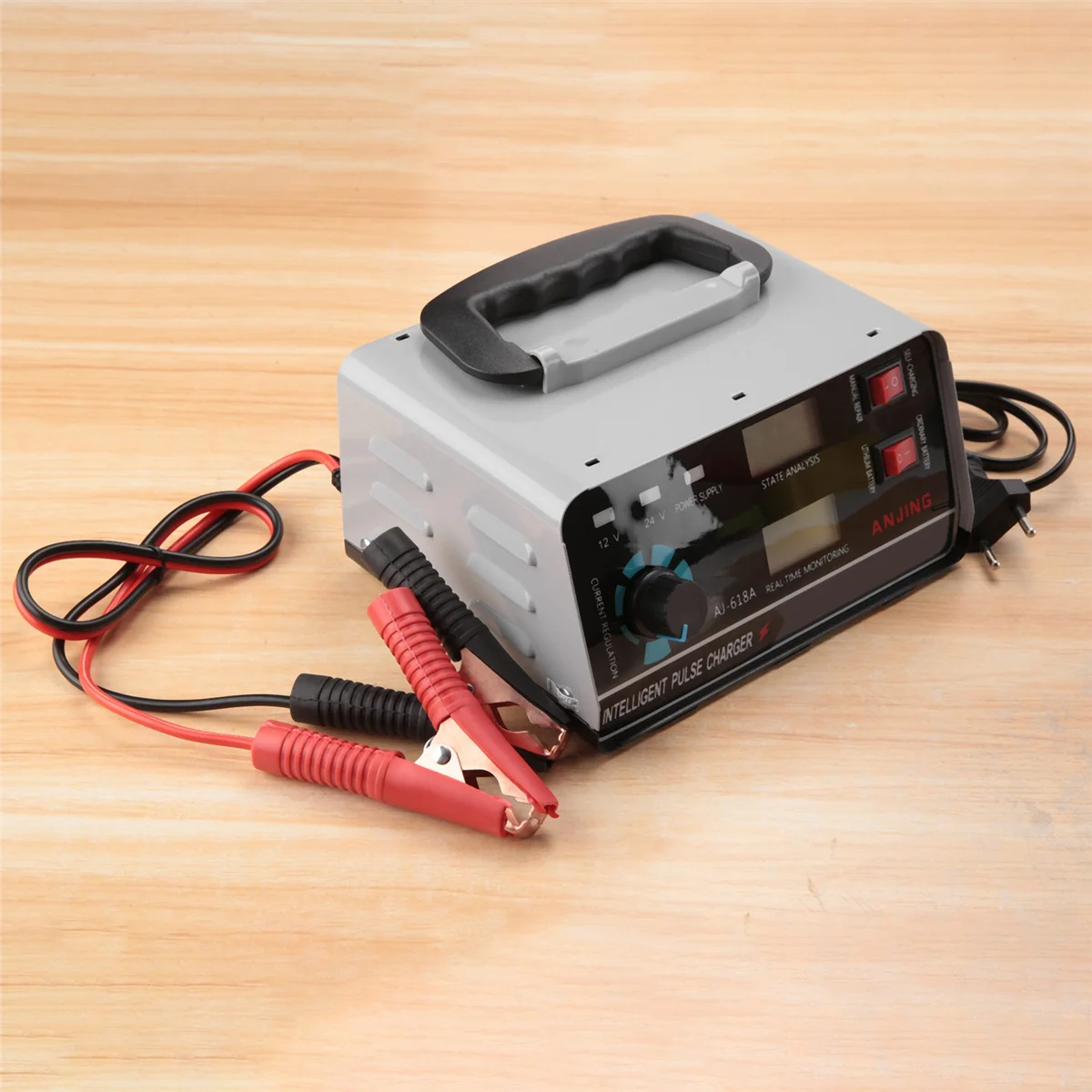 

A81R-Professional 400W 30A 12V/24V Automatic Car Battery Charger Smart Pulse Repair Boat Trickle Eu Plug