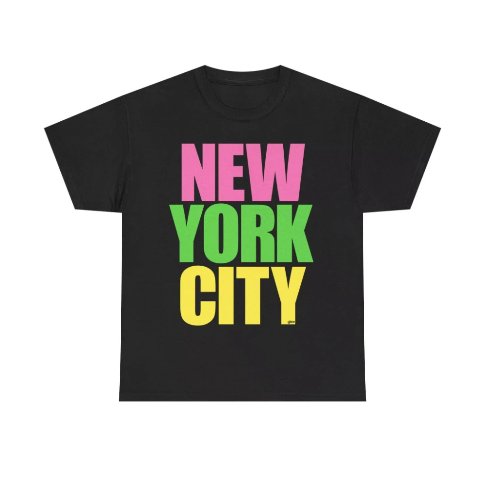 2026New York City Color Block Text Graphic T-Shirt Kids Adults Pure Cotton Crew Neck Short Sleeve Casual Vintage Urban Style Tee