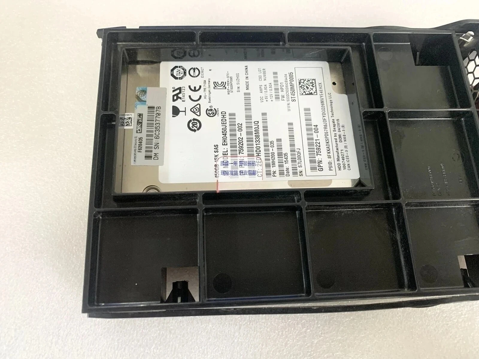 797538 450Gb 15K SAS 12G 2.5-3 inch hard drive G9 quality Used