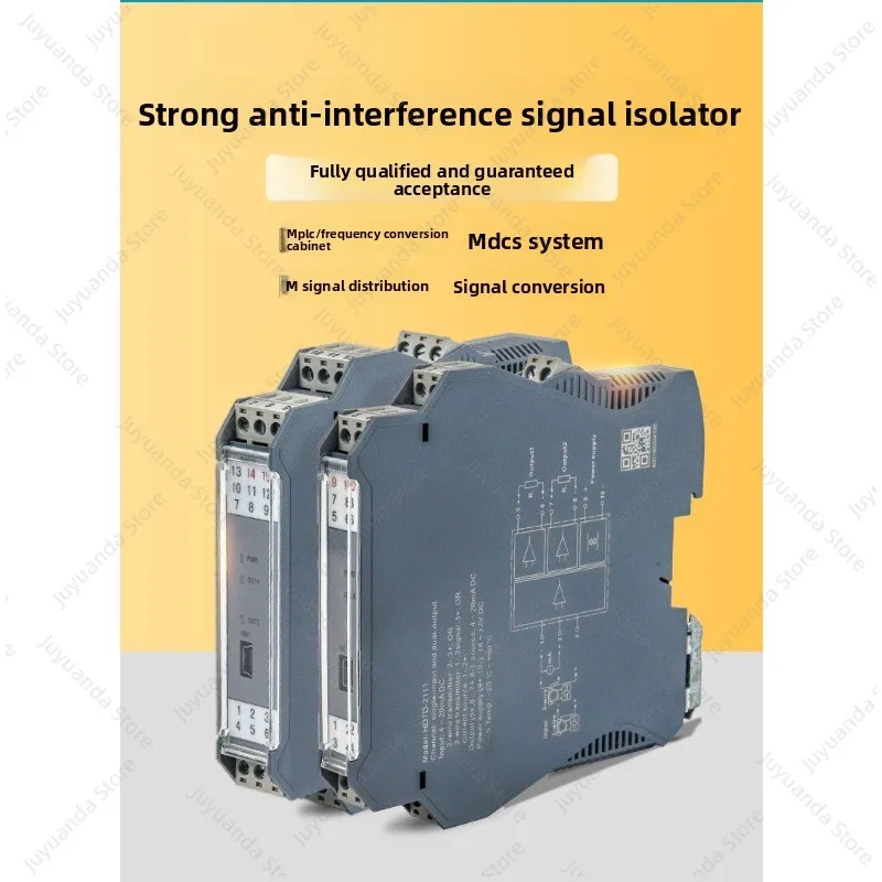 Intelligent DC Current Transmitter 4-20ma One Input Two Output Analog Isolation Module Signal Isolator